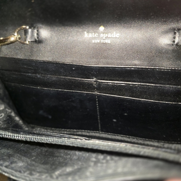 Kate Spade  Sunset Lane Milou glitter clutch bag in black with Mulicolors - Picture 4 of 4